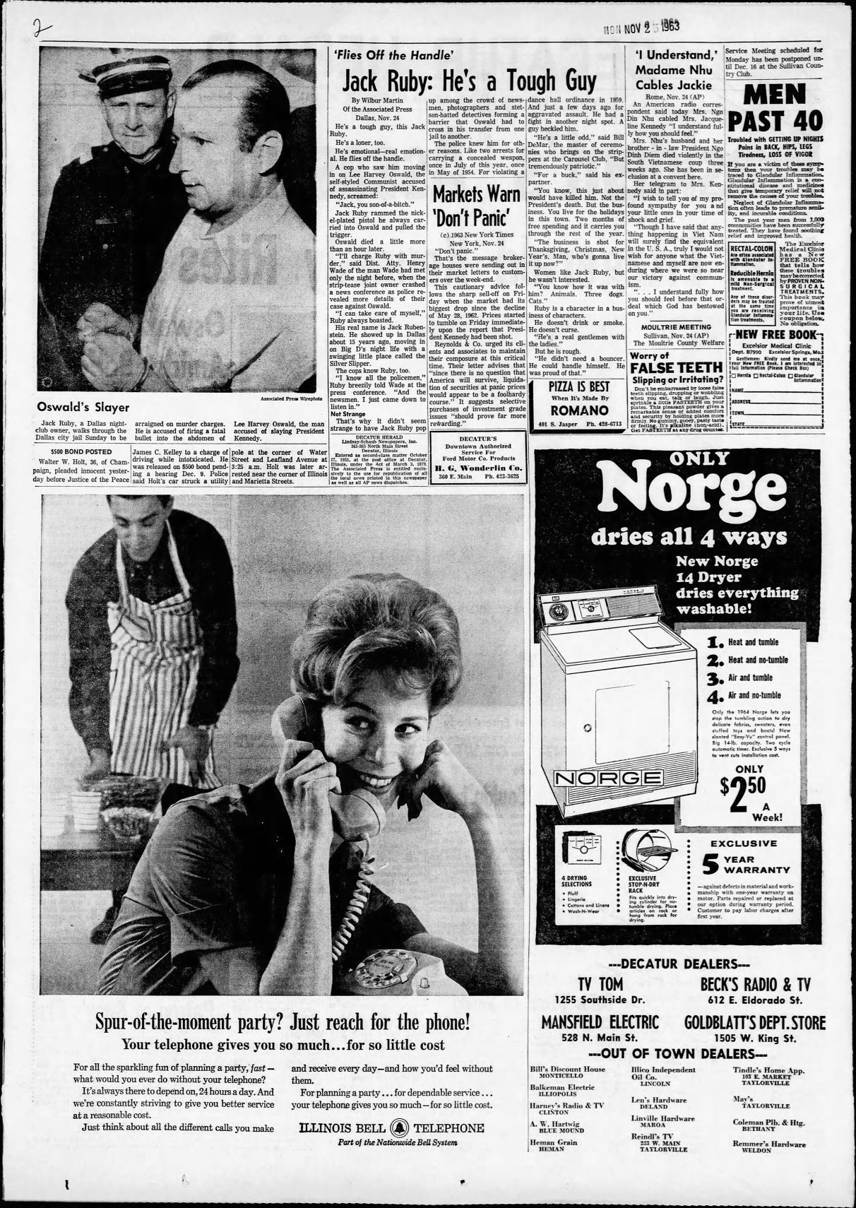 Nov. 25, 1963, The Decatur Herald, A2